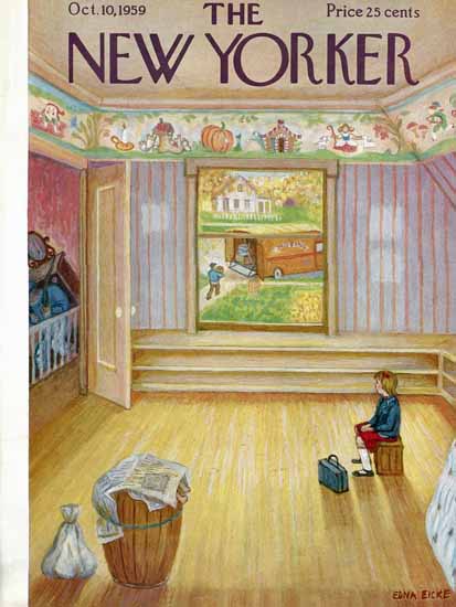 WomenArt Edna Eicke Cover The New Yorker 1959_10_10 Copyright | 69 Women Cover Artists and 826 Covers 1902-1970