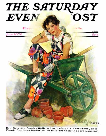 WomenArt Ellen Pyle Cover Saturday Evening Post 1931_06_20 | 69 Women Cover Artists and 826 Covers 1902-1970