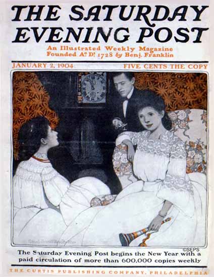 WomenArt Ethel Franklin Betts Cover Saturday Evening Post 1904_01_02 | 69 Women Cover Artists and 826 Covers 1902-1970