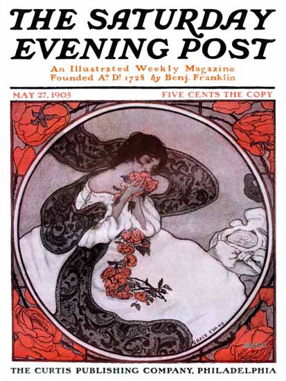 WomenArt Grace Evans Saturday Evening Post Cover Art 1905_05_27 | 69 Women Cover Artists and 826 Covers 1902-1970