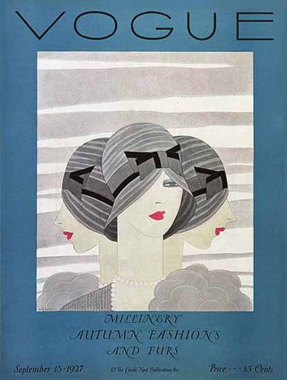 WomenArt Harriet Meserole Vogue Cover 1927-09-15 Copyright | 69 Women Cover Artists and 826 Covers 1902-1970