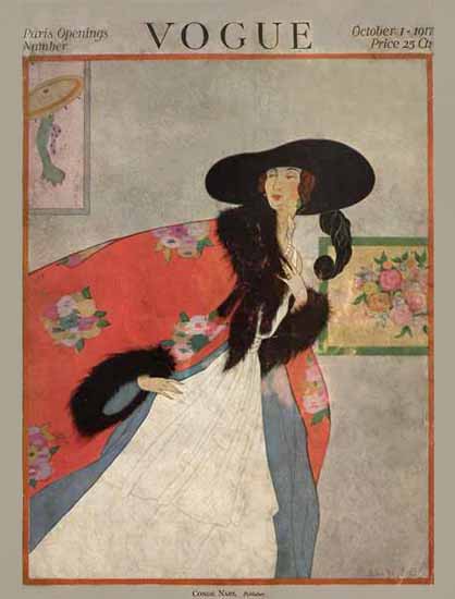 WomenArt Helen Dryden Vogue Cover 1917-10-01 Copyright | 69 Women Cover Artists and 826 Covers 1902-1970