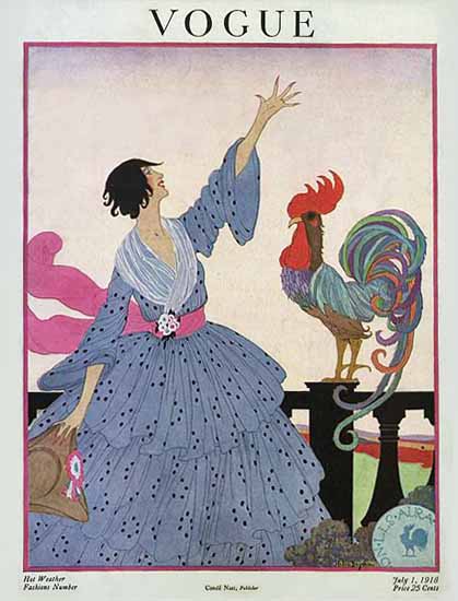 WomenArt Helen Dryden Vogue Cover 1918-07-01 Copyright | 69 Women Cover Artists and 826 Covers 1902-1970