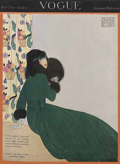 WomenArt Helen Dryden Vogue Cover 1918-10-01 Copyright | 69 Women Cover Artists and 826 Covers 1902-1970