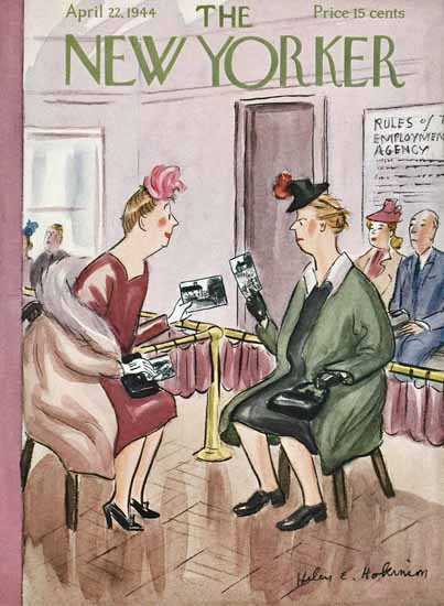 WomenArt Helen E Hokinson The New Yorker 1944_04_22 Copyright | 69 Women Cover Artists and 826 Covers 1902-1970