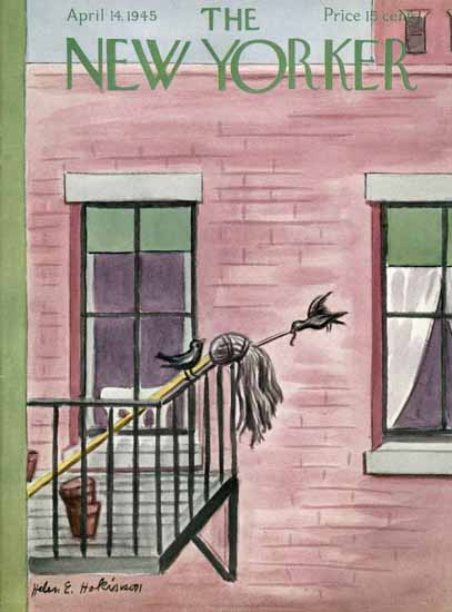 WomenArt Helen E Hokinson The New Yorker 1945_04_14 Copyright | 69 Women Cover Artists and 826 Covers 1902-1970