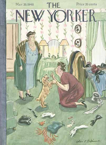 WomenArt Helen E Hokinson The New Yorker 1948_03_20 Copyright | 69 Women Cover Artists and 826 Covers 1902-1970