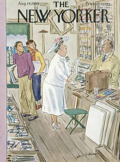 WomenArt Helen E Hokinson The New Yorker 1950_08_19 Copyright | 69 Women Cover Artists and 826 Covers 1902-1970