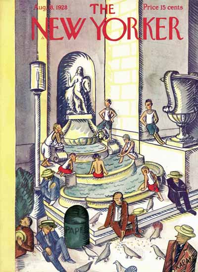 WomenArt Ilonka Karasz Cover The New Yorker 1928_08_18 Copyright | 69 Women Cover Artists and 826 Covers 1902-1970