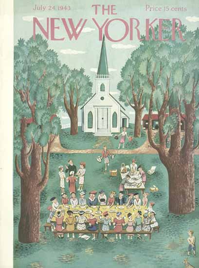 WomenArt Ilonka Karasz Cover The New Yorker 1943_07_24 Copyright | 69 Women Cover Artists and 826 Covers 1902-1970