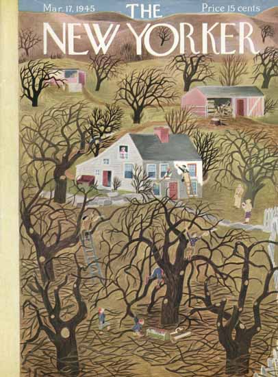 WomenArt Ilonka Karasz Cover The New Yorker 1945_03_17 Copyright | 69 Women Cover Artists and 826 Covers 1902-1970