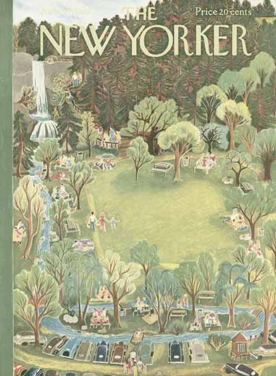 WomenArt Ilonka Karasz Cover The New Yorker 1953_06_27 Copyright | 69 Women Cover Artists and 826 Covers 1902-1970