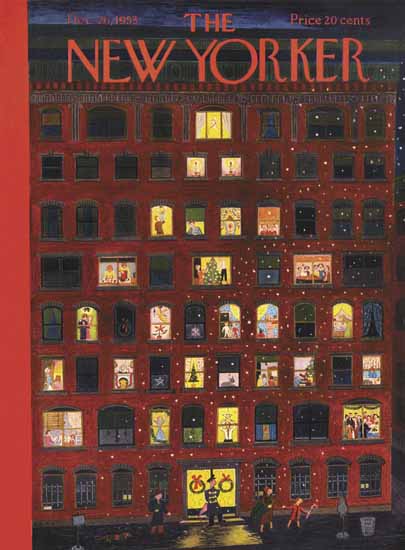 WomenArt Ilonka Karasz Cover The New Yorker 1953_12_26 Copyright | 69 Women Cover Artists and 826 Covers 1902-1970