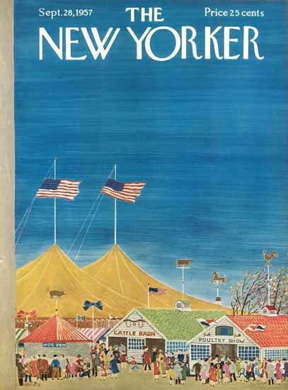 WomenArt Ilonka Karasz Cover The New Yorker 1957_09_28 Copyright | 69 Women Cover Artists and 826 Covers 1902-1970