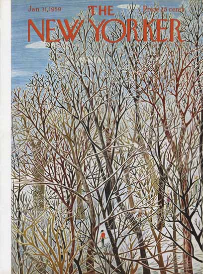 WomenArt Ilonka Karasz Cover The New Yorker 1959_01_31 Copyright | 69 Women Cover Artists and 826 Covers 1902-1970