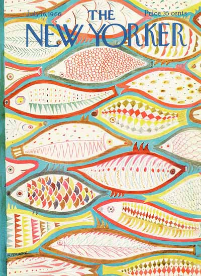 WomenArt Ilonka Karasz Cover The New Yorker 1966_07_16 Copyright | 69 Women Cover Artists and 826 Covers 1902-1970