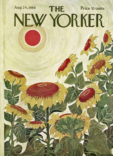 WomenArt Ilonka Karasz Cover The New Yorker 1968_08_24 Copyright | 69 Women Cover Artists and 826 Covers 1902-1970