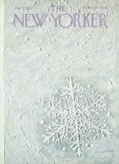 WomenArt Laura Jean Allen Cover The New Yorker 1967_01_07 Copyright | 69 Women Cover Artists and 826 Covers 1902-1970