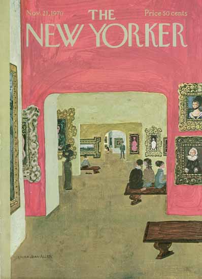 WomenArt Laura Jean Allen Cover The New Yorker 1970_11_21 Copyright | 69 Women Cover Artists and 826 Covers 1902-1970