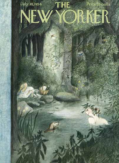 WomenArt Mary Petty Cover The New Yorker 1954_07_10 Copyright | 69 Women Cover Artists and 826 Covers 1902-1970