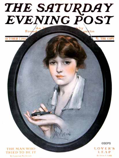 WomenArt Neysa McMein Cover Saturday Evening Post 1916_10_07 | 69 Women Cover Artists and 826 Covers 1902-1970