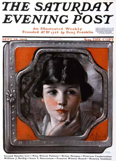 WomenArt Neysa McMein Cover Saturday Evening Post 1918_09_28 | 69 Women Cover Artists and 826 Covers 1902-1970