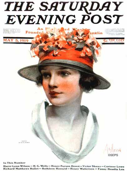 WomenArt Neysa McMein Cover Saturday Evening Post 1919_05_03 | 69 Women Cover Artists and 826 Covers 1902-1970