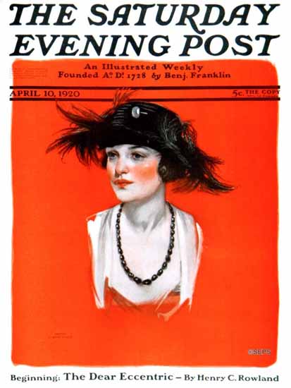 WomenArt Neysa McMein Cover Saturday Evening Post 1920_04_10 | 69 Women Cover Artists and 826 Covers 1902-1970