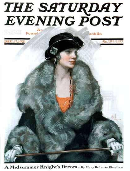 WomenArt Neysa McMein Cover Saturday Evening Post 1921_12_17 | 69 Women Cover Artists and 826 Covers 1902-1970