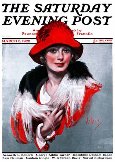 WomenArt Neysa McMein Cover Saturday Evening Post 1923_03_03 | 69 Women Cover Artists and 826 Covers 1902-1970