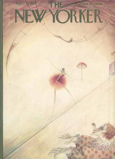 WomenArt Rose Silver Cover The New Yorker 1929_04_13 Copyright | 69 Women Cover Artists and 826 Covers 1902-1970