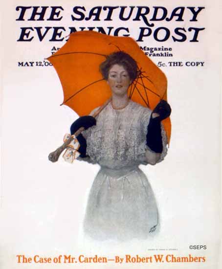 WomenArt Sarah Stilwell-Weber Cover Saturday Evening Post 1906_05_12 | 69 Women Cover Artists and 826 Covers 1902-1970