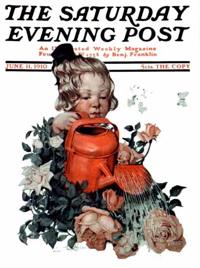 WomenArt Sarah Stilwell-Weber Cover Saturday Evening Post 1910_06_11 | 69 Women Cover Artists and 826 Covers 1902-1970