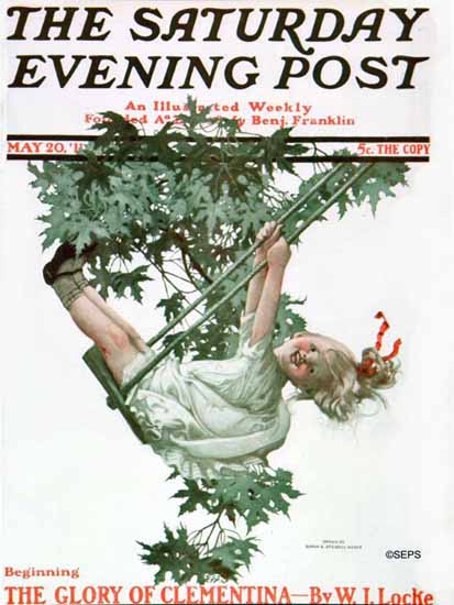 WomenArt Sarah Stilwell-Weber Cover Saturday Evening Post 1911_05_20 | 69 Women Cover Artists and 826 Covers 1902-1970