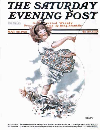 WomenArt Sarah Stilwell-Weber Cover Saturday Evening Post 1921_05_28 | 69 Women Cover Artists and 826 Covers 1902-1970