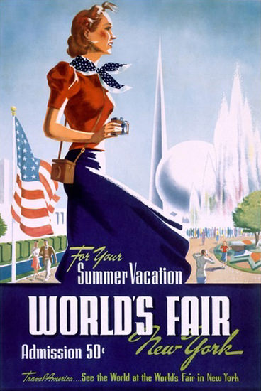 Worlds Fair New York 1939 Vacation Girl | Sex Appeal Vintage Ads and Covers 1891-1970