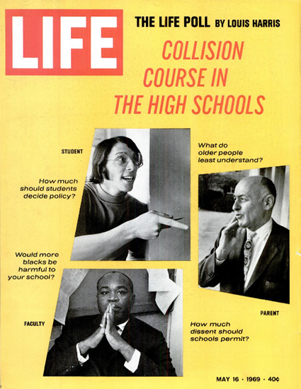 Would Blacks be harmful to School 16 May 1969 Copyright Life Magazine | Life Magazine BW Photo Covers 1936-1970