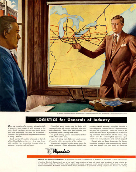 Wyandotte Logistic 1950 | Vintage Ad and Cover Art 1891-1970