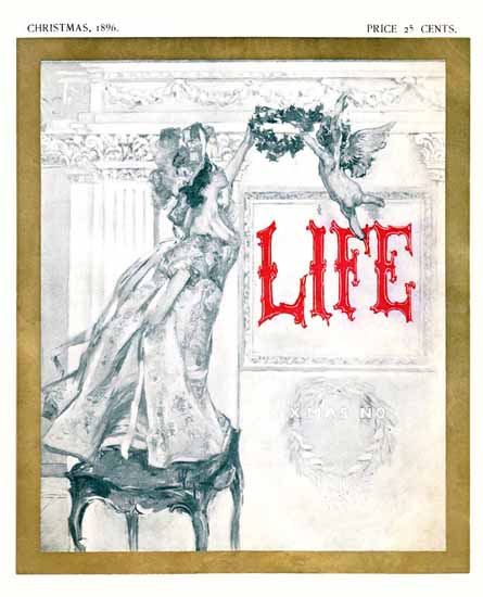 XMAX NO Life Humor Magazine 1896-12-03 Copyright | Life Magazine Graphic Art Covers 1891-1936