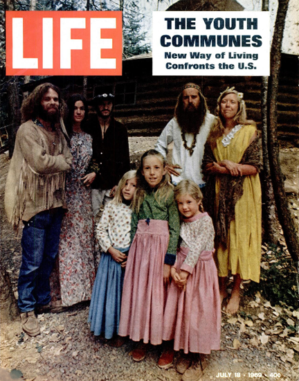 Youth Communes Confront the US 18 Jul 1969 Copyright Life Magazine | Life Magazine Color Photo Covers 1937-1970