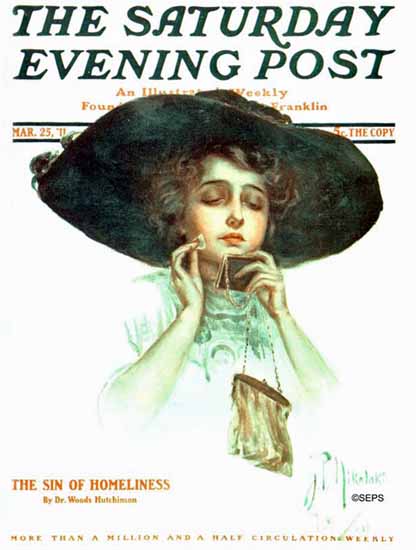 ZP Nikolaki Saturday Evening Post Cover Art 1911_03_25 | The Saturday Evening Post Graphic Art Covers 1892-1930