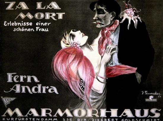 Za La Mort Fern Andra Marmorhaus Berlin | Sex Appeal Vintage Ads and Covers 1891-1970