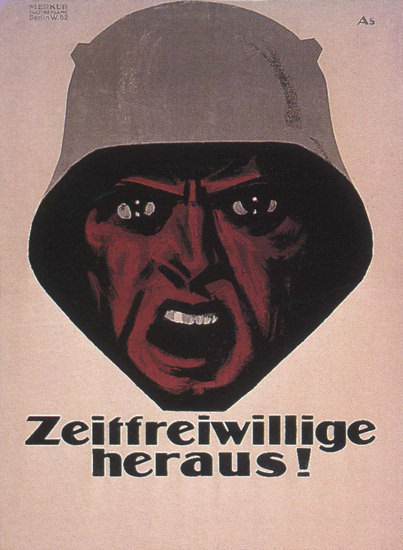 Zeitfreiwillige Heraus Germany Volunteer Join | Vintage War Propaganda Posters 1891-1970